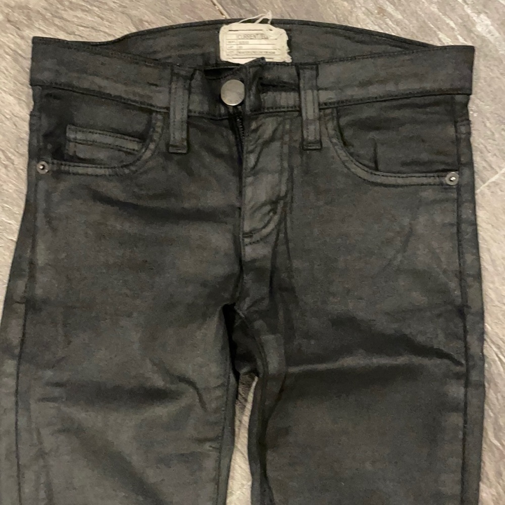 Current/Elliot coated black jeans